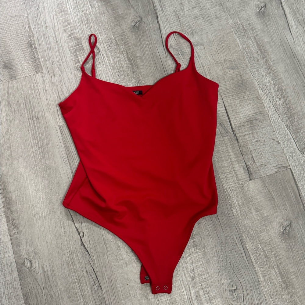 Express Vibrant Red Bodysuit